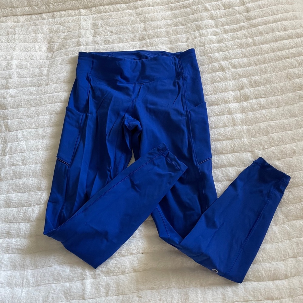 Blue Full length Lululemon Leggings Size 10